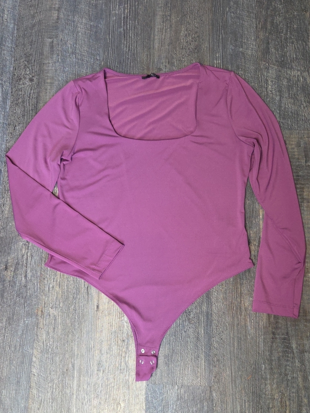 Dynamite Plum Scoop Neck Bodysuit